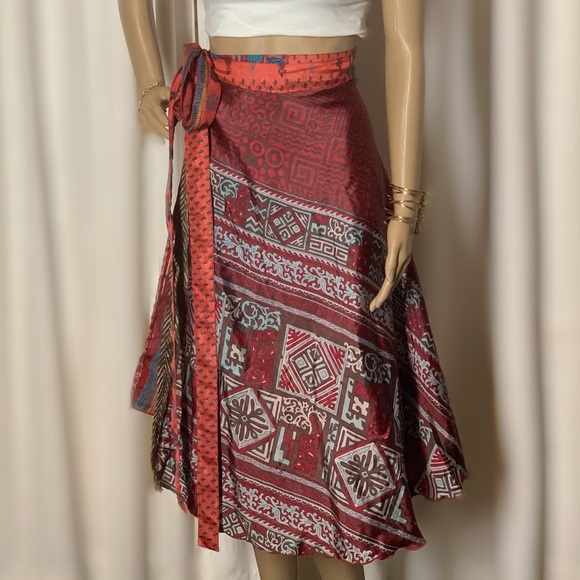 Double layer reversible magic wrap skirt/dress - Picture 1 of 2